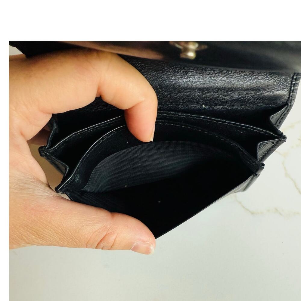 Gucci Black Leather G Multi Pocket Card Holder - Picture 4 of 4